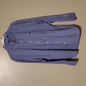 Chaps Button Down Longsleeve Plaid Shirt Blue Red‎ Mens Size XL